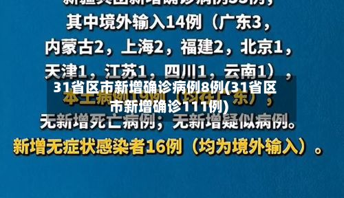 31省区市新增确诊病例8例(31省区市新增确诊111例)