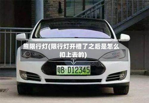 熊限行灯(限行灯开槽了之后是怎么扣上去的)