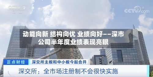 动能向新 结构向优 业绩向好——深市公司半年度业绩表现亮眼-第2张图片