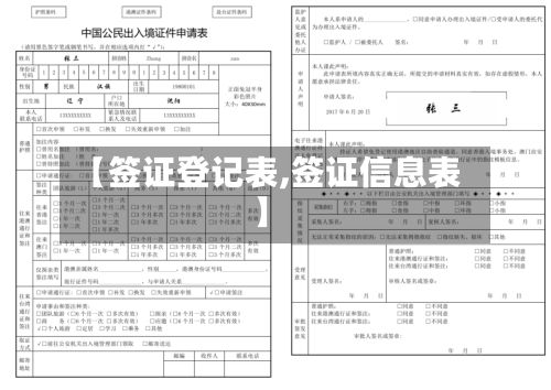 【签证登记表,签证信息表】-第2张图片