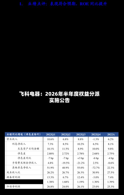 飞科电器：2026年半年度权益分派实施公告
