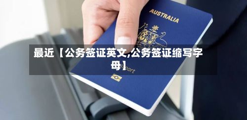 最近【公务签证英文,公务签证缩写字母】-第2张图片