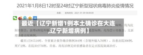 最近【辽宁新增1例本土确诊在大连,辽宁新增病例】-第2张图片