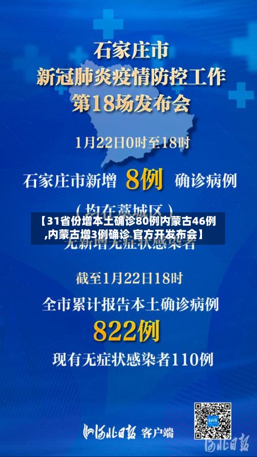 【31省份增本土确诊80例内蒙古46例,内蒙古增3例确诊 官方开发布会】