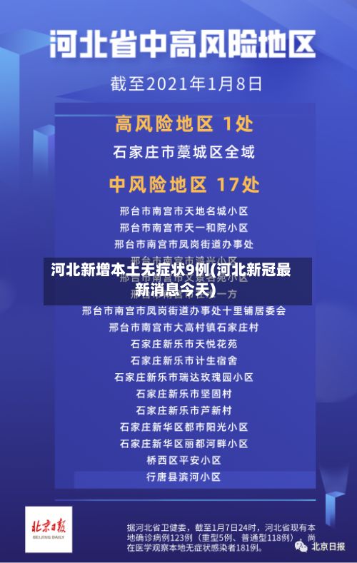 河北新增本土无症状9例(河北新冠最新消息今天)