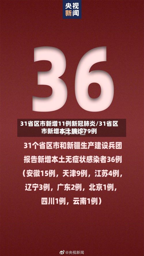 31省区市新增11例新冠肺炎/31省区市新增本土确诊79例-第2张图片