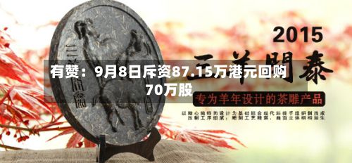 有赞:9月8日斥资87.15万港元回购70万股
