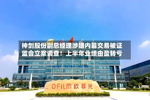 神剑股份副总经理涉嫌内幕交易被证监会立案调查！上半年业绩由盈转亏-第2张图片
