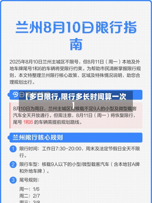 【多日限行,限行多长时间算一次】-第2张图片