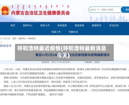 呼和浩特最近疫情(呼和浩特最新消息今天)-第3张图片