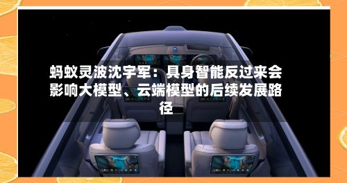 蚂蚁灵波沈宇军：具身智能反过来会影响大模型	、云端模型的后续发展路径-第2张图片