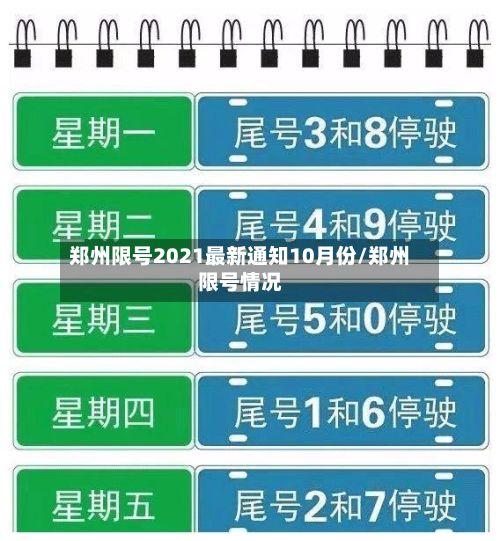 郑州限号2021最新通知10月份/郑州限号情况
