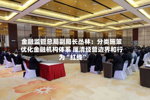 金融监管总局副局长丛林：分类施策优化金融机构体系 厘清经营边界和行为“红线”-第2张图片
