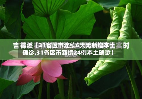 最近【31省区市连续6天无新增本土确诊,31省区市新增24例本土确诊】-第3张图片