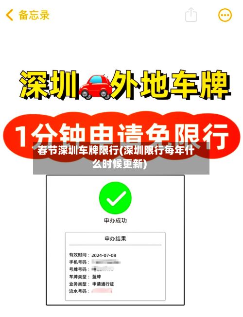 春节深圳车牌限行(深圳限行每年什么时候更新)