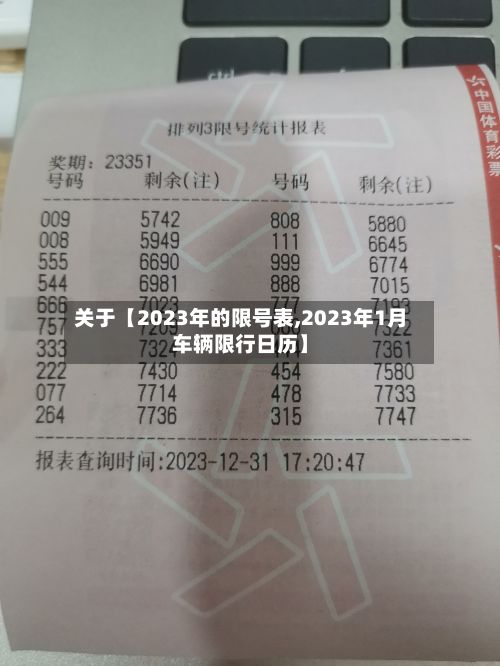 关于【2023年的限号表,2023年1月车辆限行日历】-第3张图片