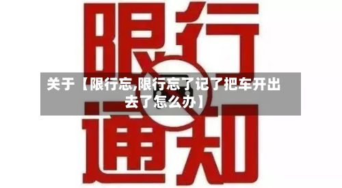 关于【限行忘,限行忘了记了把车开出去了怎么办】