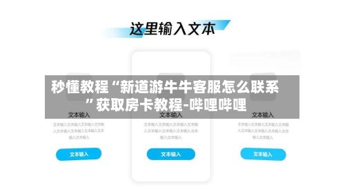 秒懂教程“新道游牛牛客服怎么联系”获取房卡教程-哔哩哔哩-第3张图片
