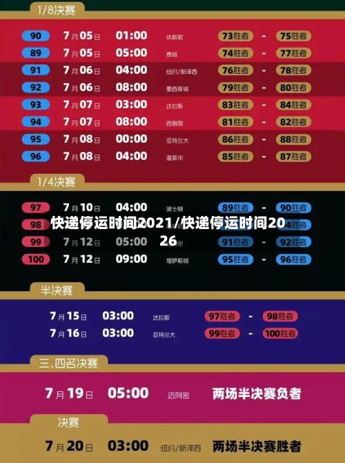 快递停运时间2021/快递停运时间2026