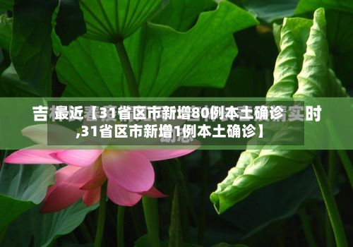 最近【31省区市新增80例本土确诊,31省区市新增1例本土确诊】-第3张图片