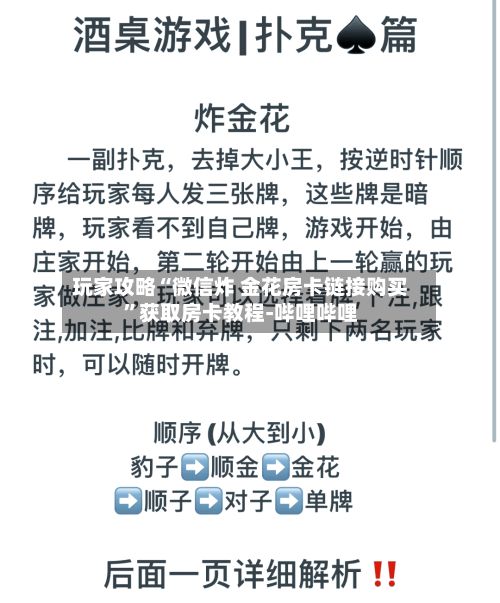 玩家攻略“微信炸 金花房卡链接购买”获取房卡教程-哔哩哔哩