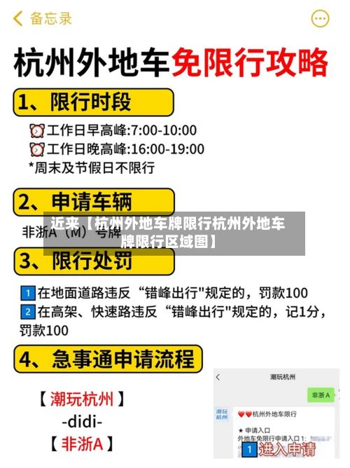 近来【杭州外地车牌限行杭州外地车牌限行区域图】